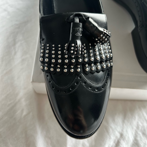 Celine patent leather loafer w studs - Picture 5 of 6